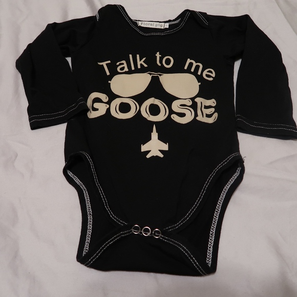 talk to me goose onesie